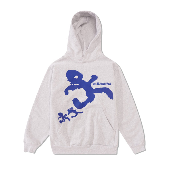 b.Eautiful Runner Pullover Hood, Heather Grey
