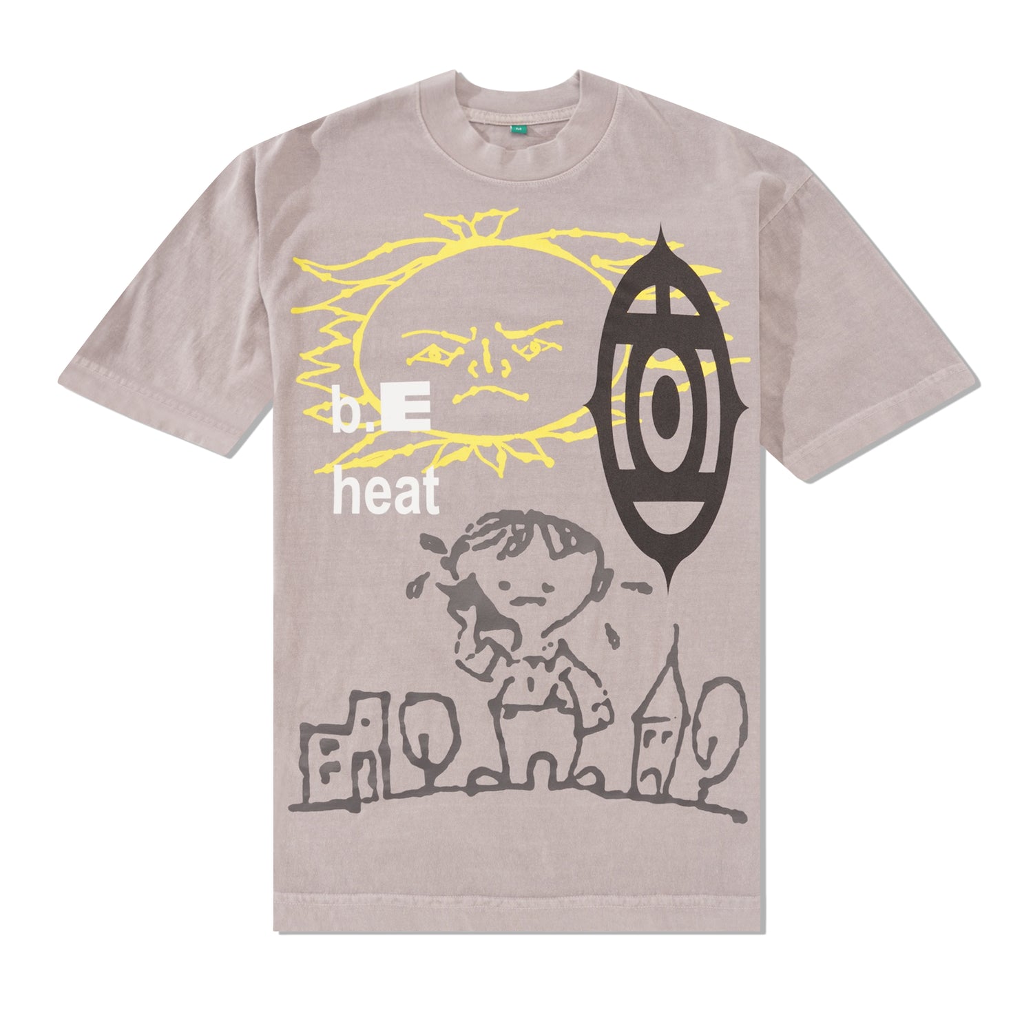 b.E heat Tee, Dark Silver