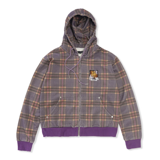 Shepherd Zip-Thru Pullover, Purple
