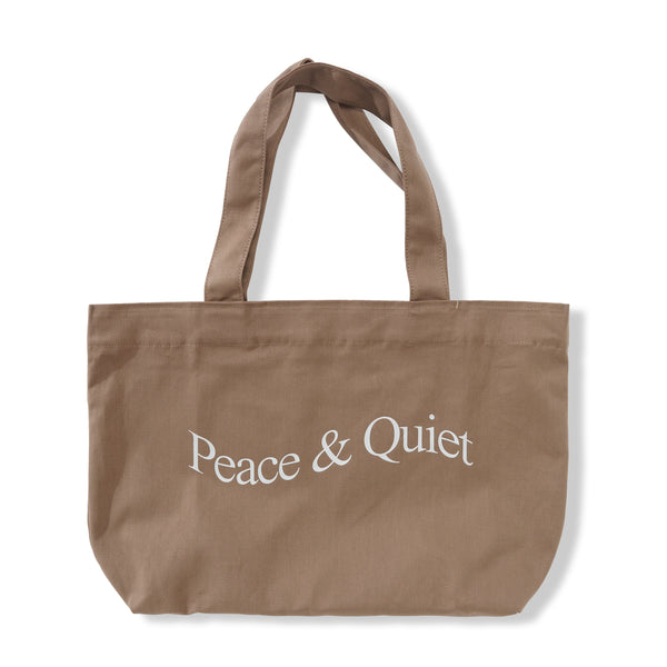 Museum of Peace & Quiet Wordmark Pigment Dyed Tote, Taupe