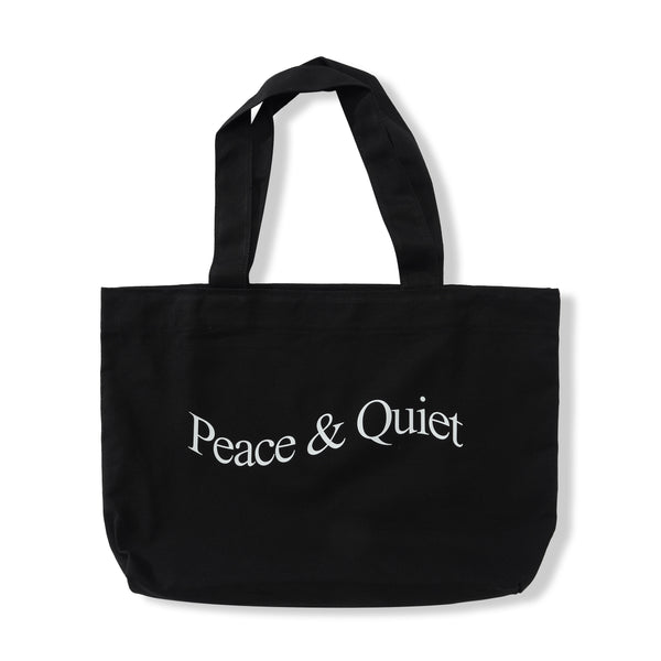 Museum of Peace & Quiet Wordmark Pigment Dyed Tote, Black