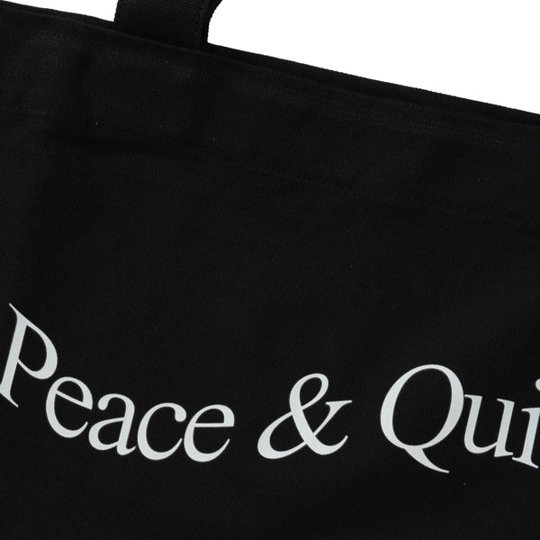 Museum of Peace & Quiet Wordmark Pigment Dyed Tote, Black