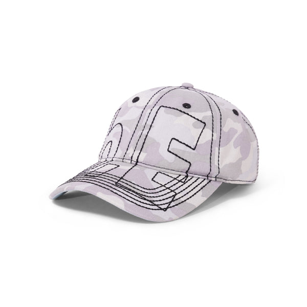 b.Eautiful Vapour 6 Panel Hat, Snow Camo