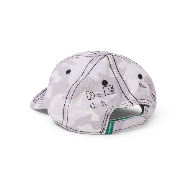 b.Eautiful Vapour 6 Panel Hat, Snow Camo
