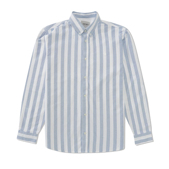 Dillion L/S Shirt, Bleach / White