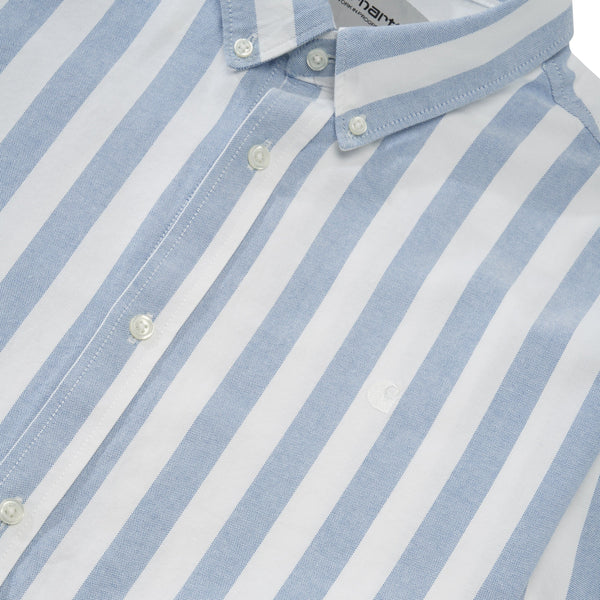 Carhartt WIP Dillion L/S Shirt, Bleach / White