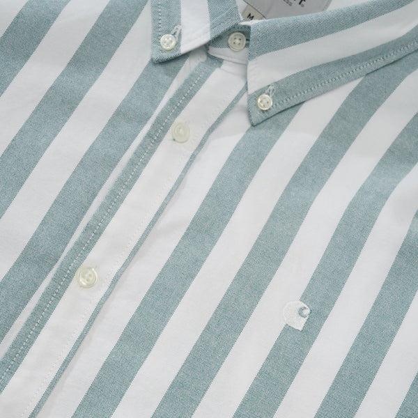 Carhartt WIP Dillion L/S Shirt, Chervil / White