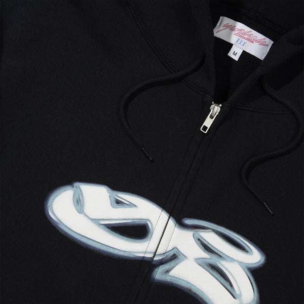 Yardsale Spray Zip-Thru Hood, Black