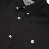 Madison L/S Shirt, Charcoal / White