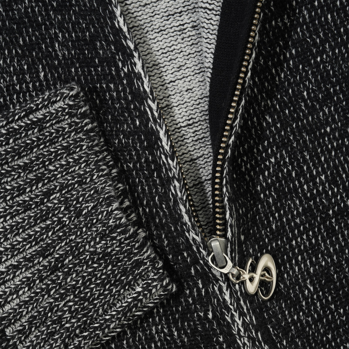 Heathered Phantasy Full-Zip, Black / Grey