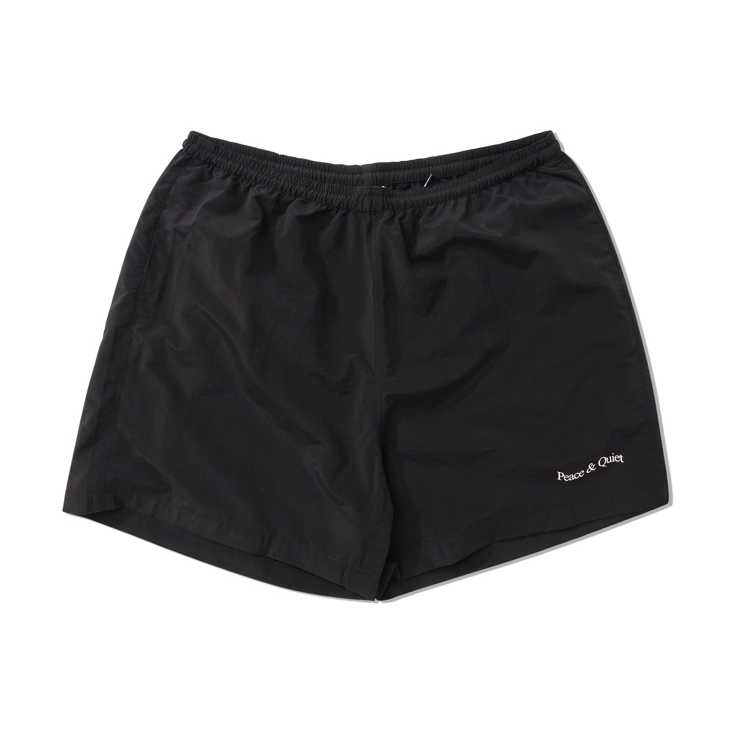 Wordmark 5" Nylon Shorts, Black