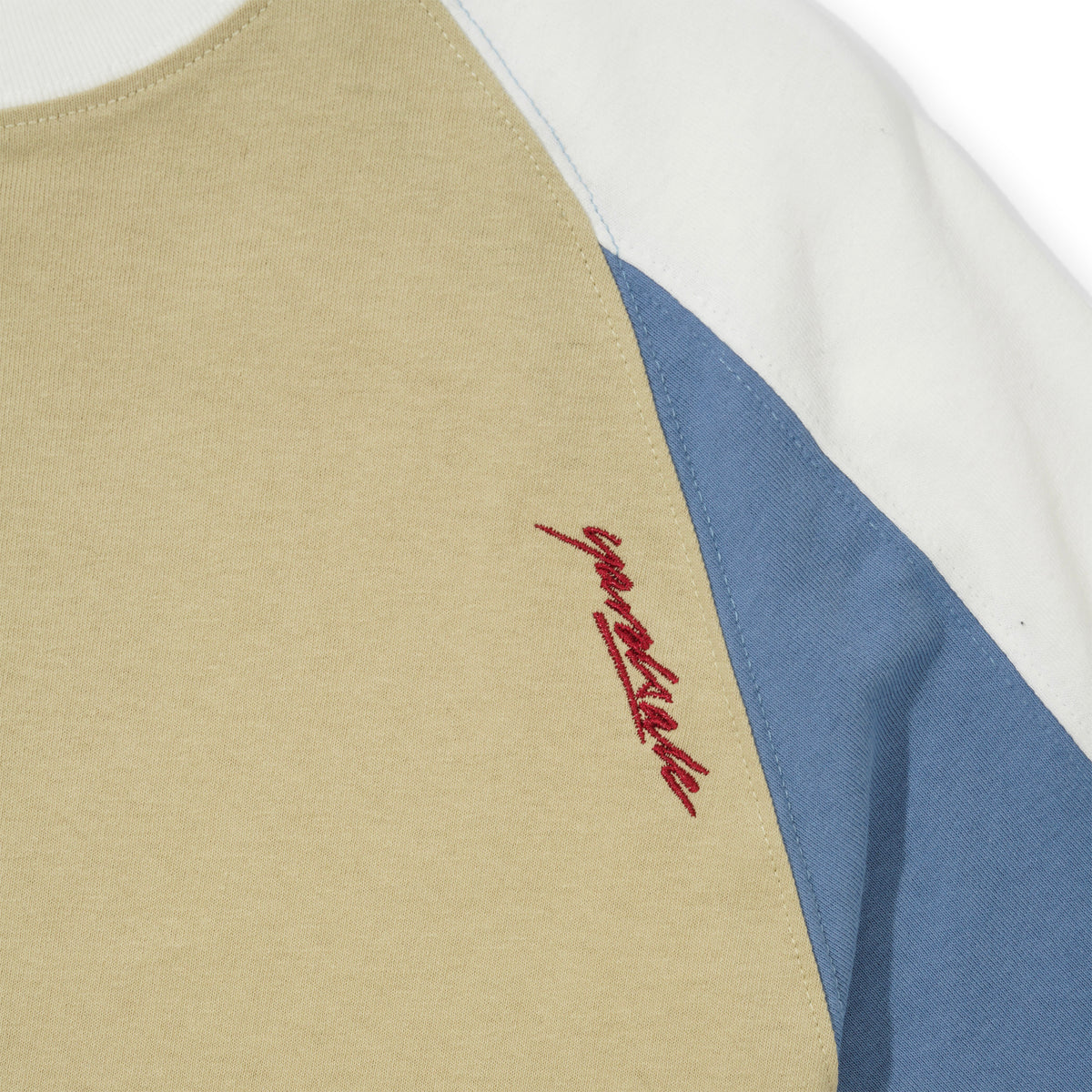 Starlite Tee, Beige / Blue & White