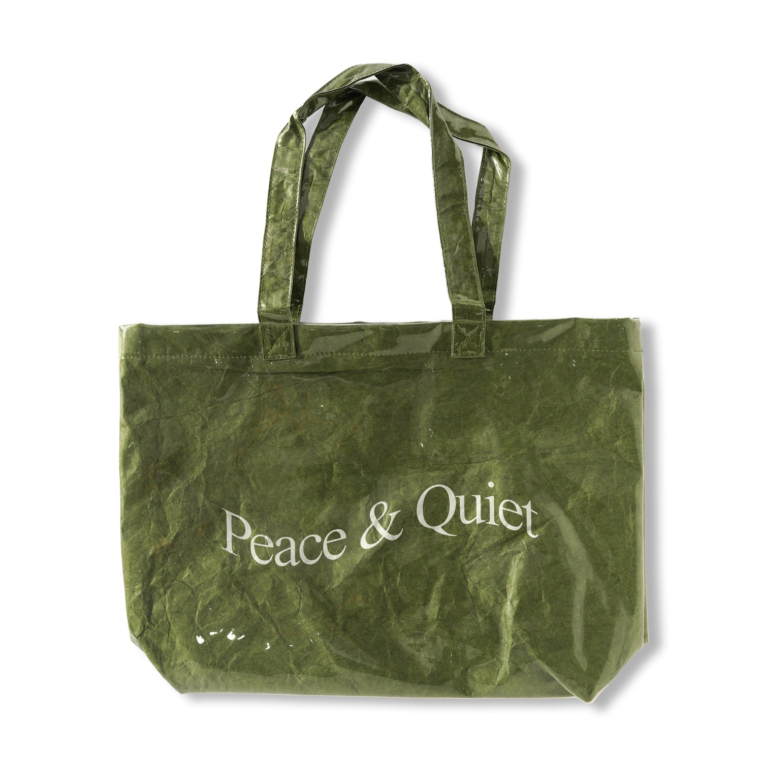 Wordmark PVC Kraft Tote Bag, Forest