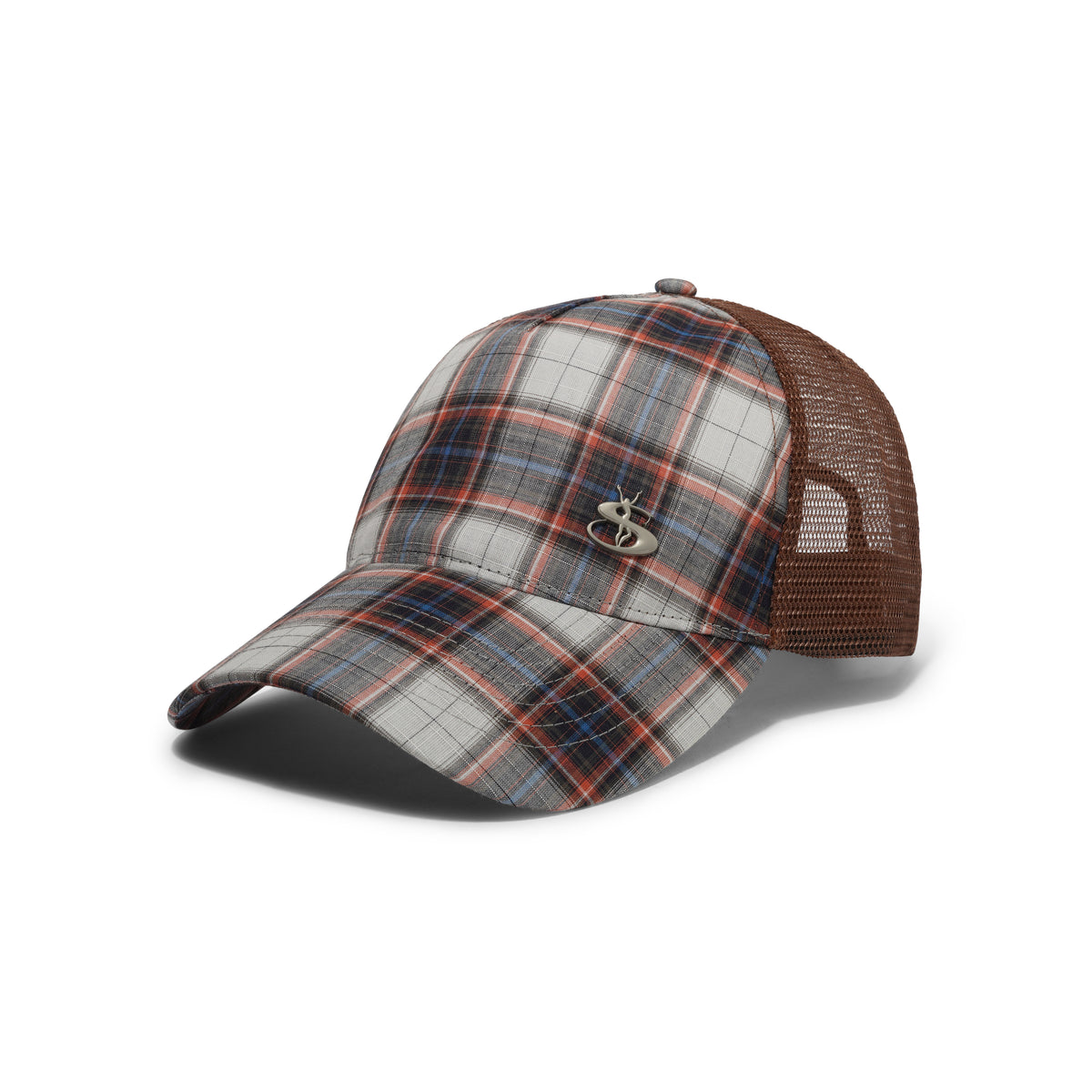 Phantasy Plaid Cap, Brown