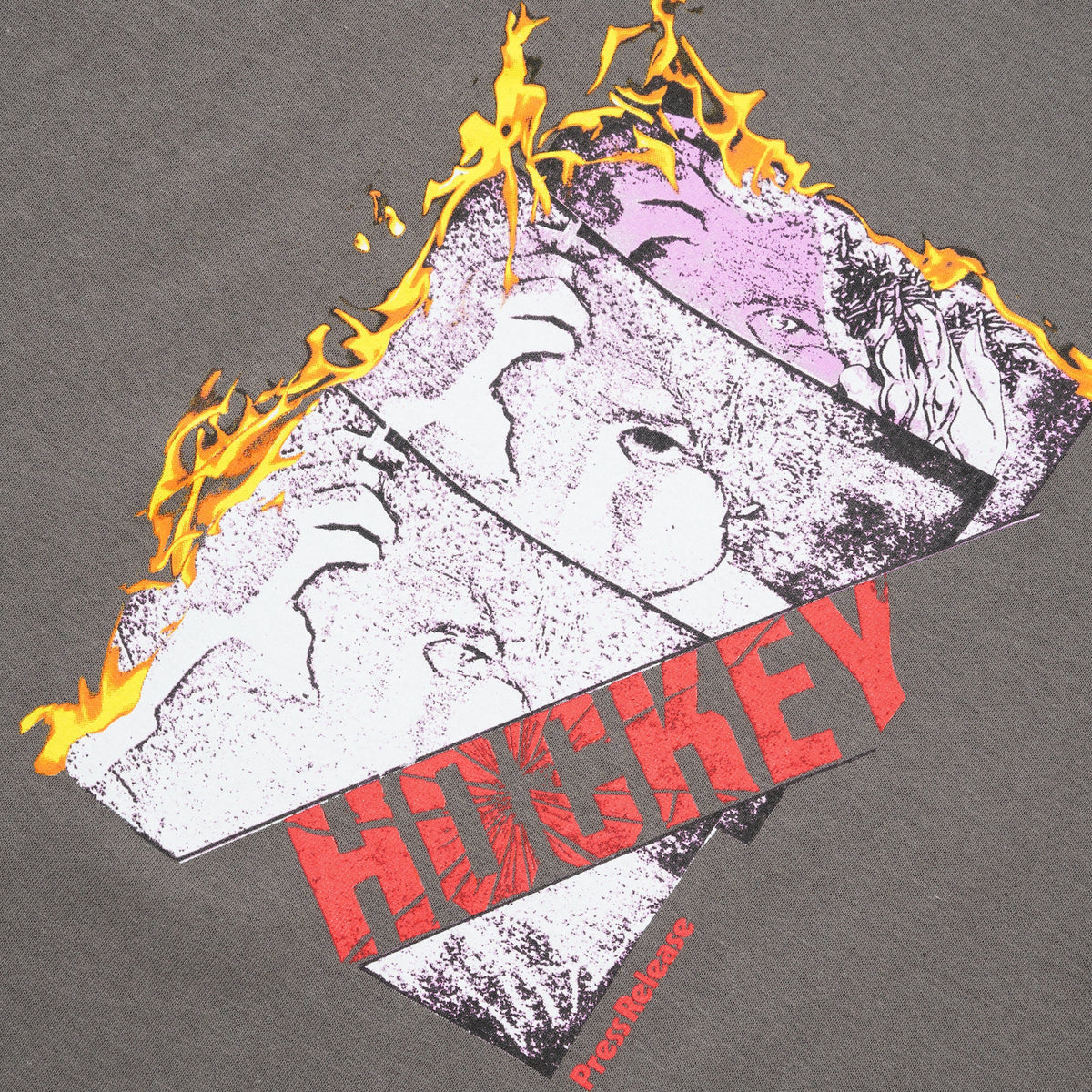 Press Release Tee, Charcoal