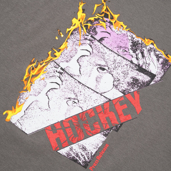 Hockey Press Release Tee, Charcoal