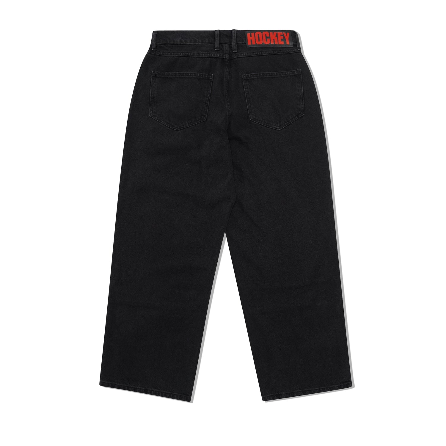 Hockey Double Knee Jean, Washed Black