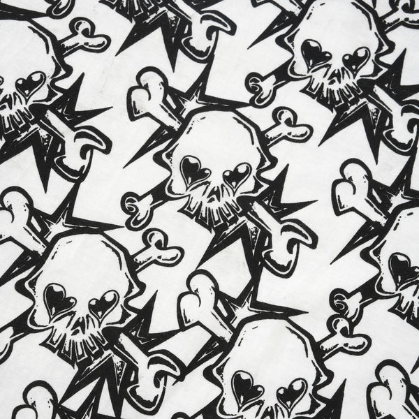 Personal AOP Skull Tee, White