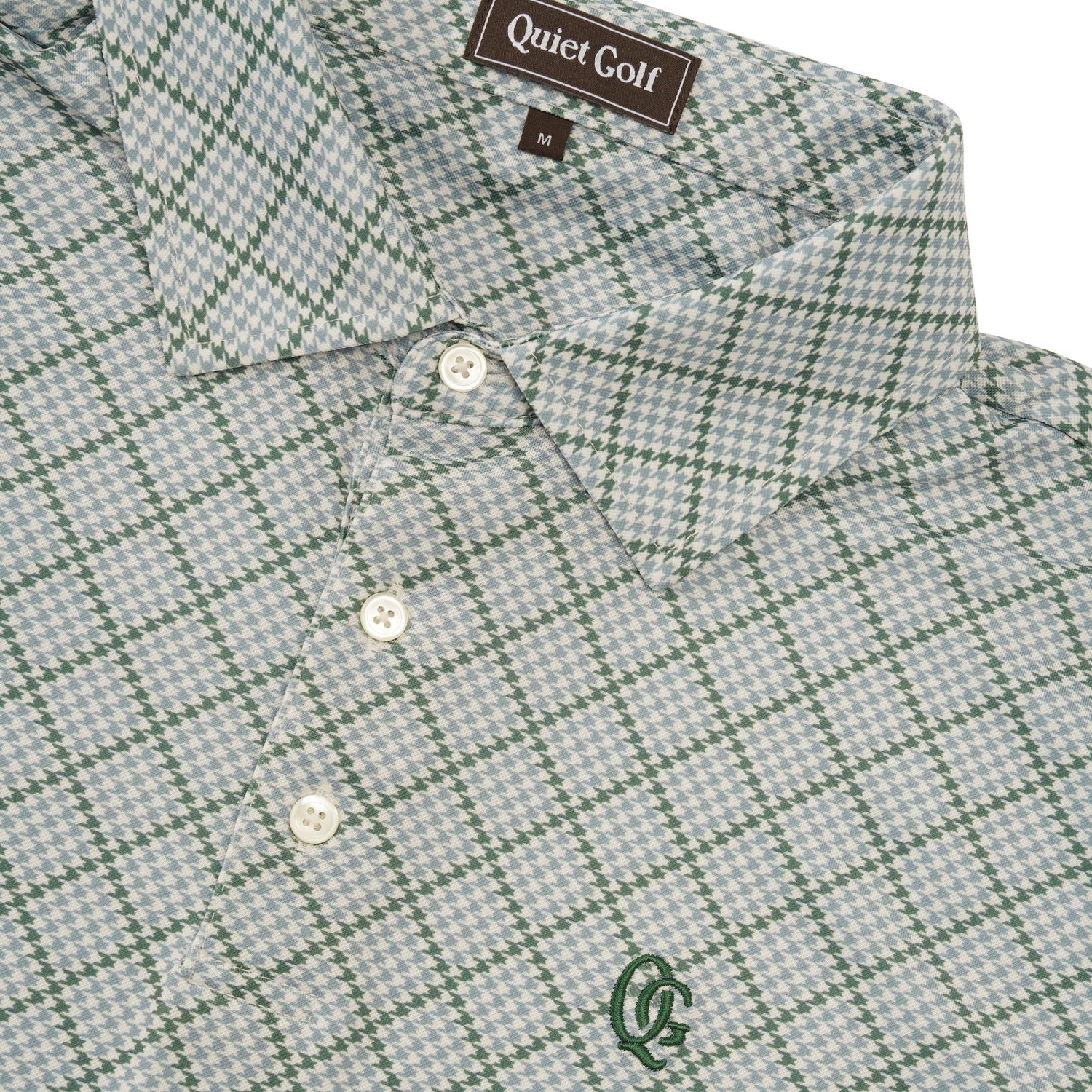 Monogram Houndstooth Polo, Olive