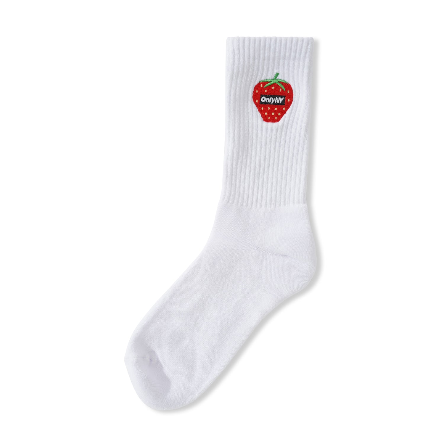 Berry Crew Socks, White