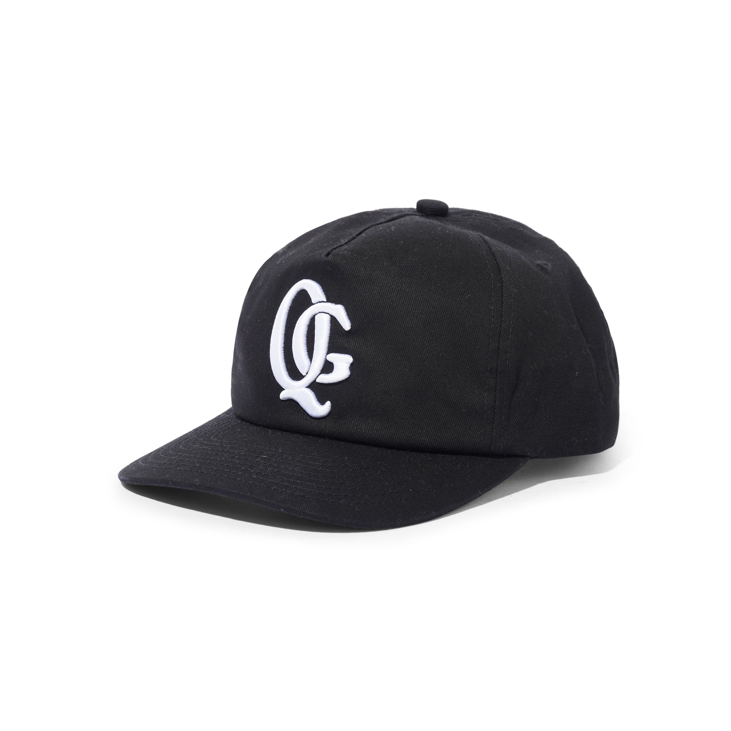 Monogram 5 Panel Hat, Black