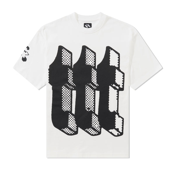 The Trilogy Tapes Degrading Dots Tee, White