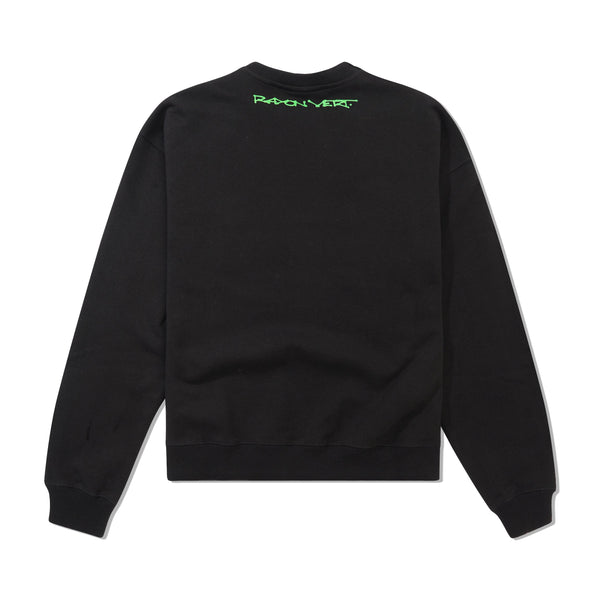 Rayon Vert Spaceship Crewneck, Golgotha Black