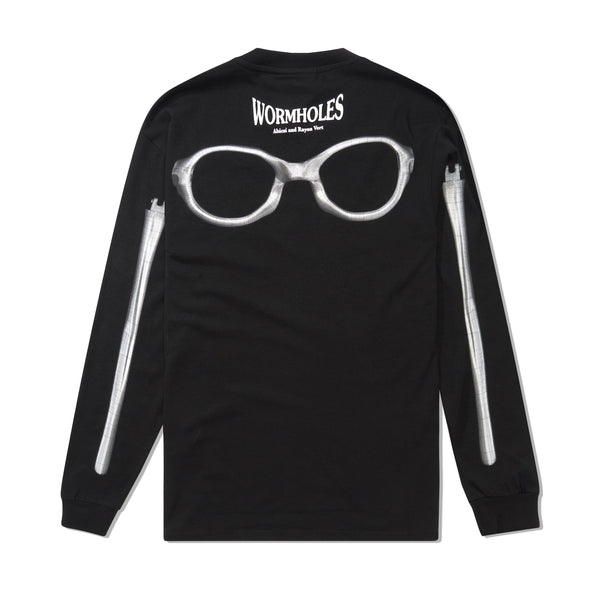 Rayon Vert Wormholes L/S Tee, Golgotha Black