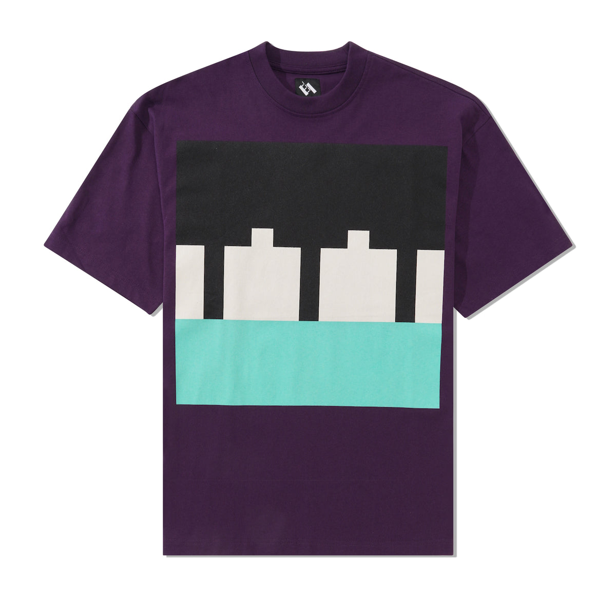 Block Tee, Purple