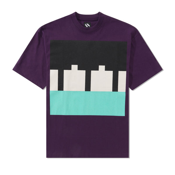 The Trilogy Tapes Block Tee, Purple