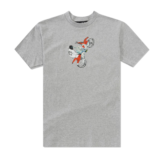 Bike Tee, Light Heather Grey