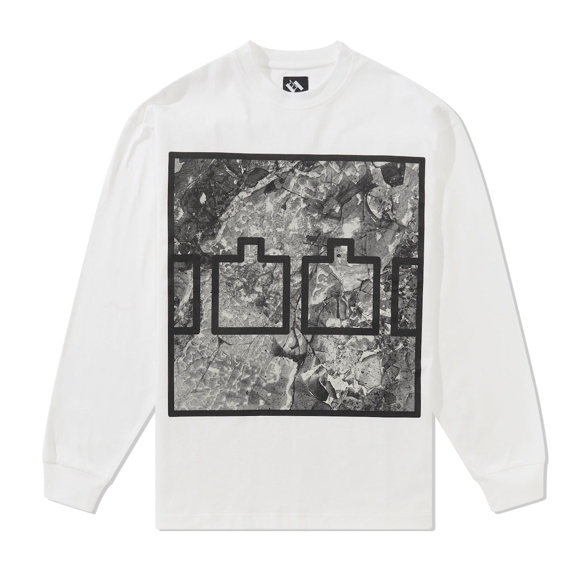 Block Ice L/S Tee, White