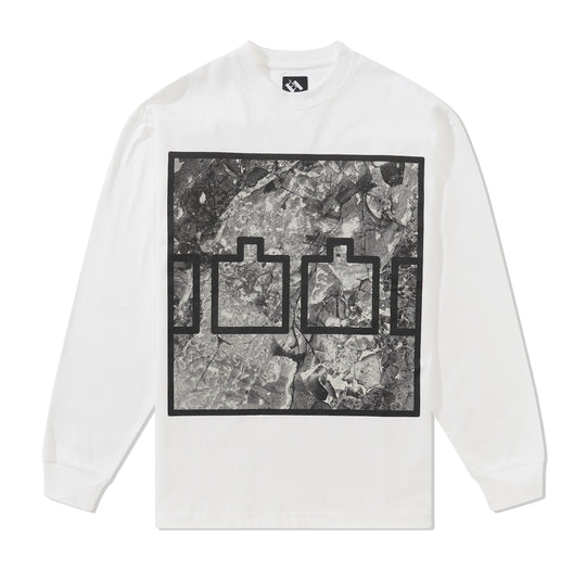 Block Ice L/S Tee, White