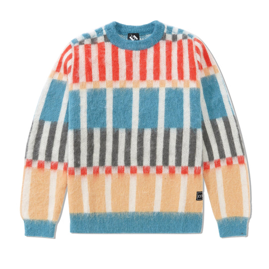TTT Check Grid Mohair Knitted Jumper, Multi