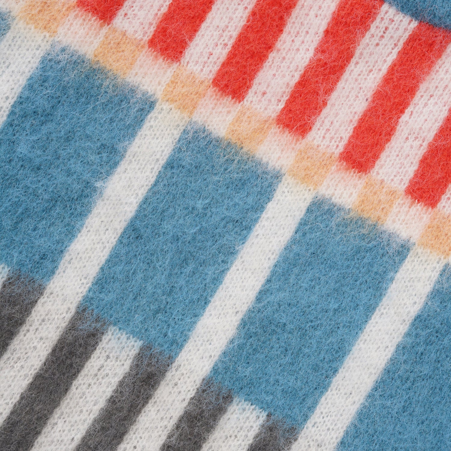 TTT Check Grid Mohair Knitted Jumper, Multi