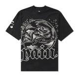 Man In Bubble With Pain Tee, Black