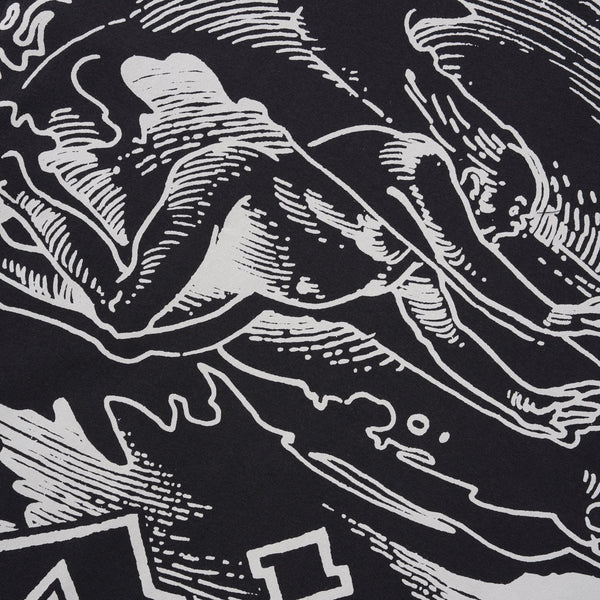 The Trilogy Tapes Man In Bubble With Pain Tee, Black