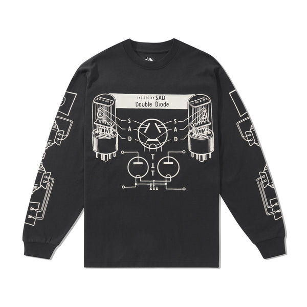 The Trilogy Tapes Sad L/S Tee, Black