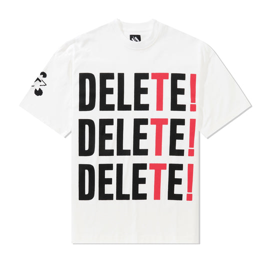 Delete! Tee, White