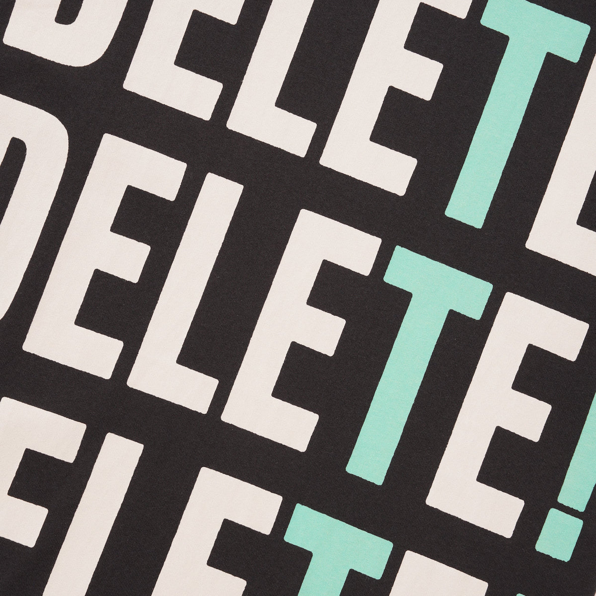 Delete! Tee, Black