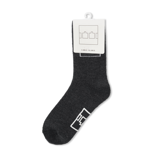 The Trilogy Tapes TTT Come Down Sock, Charcoal