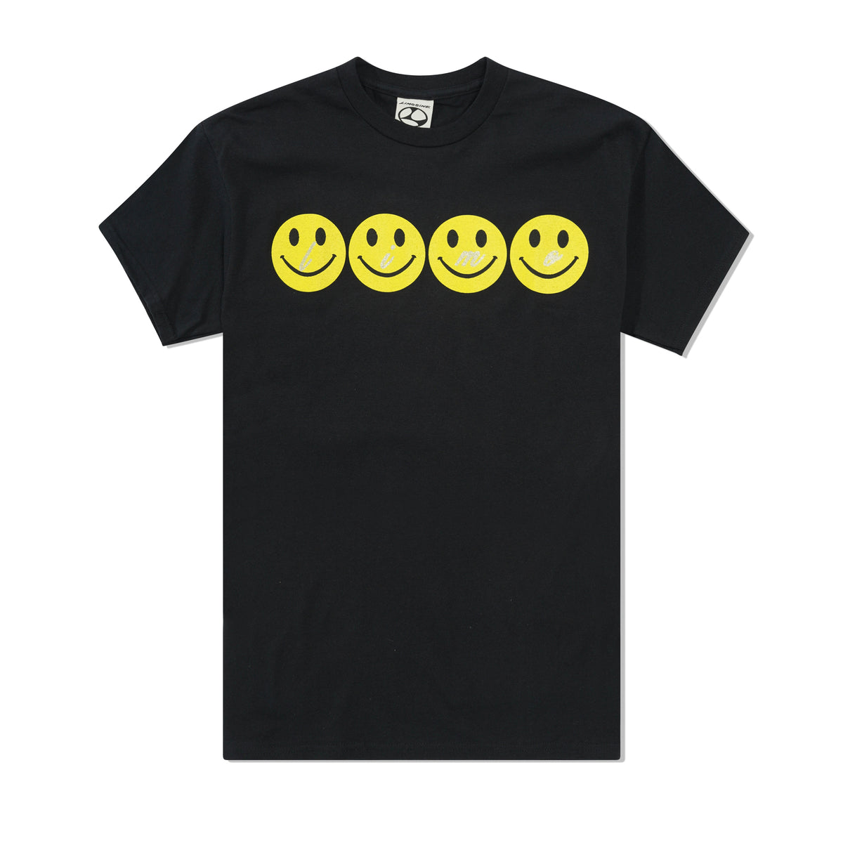 Glitter Smile Tee, Black