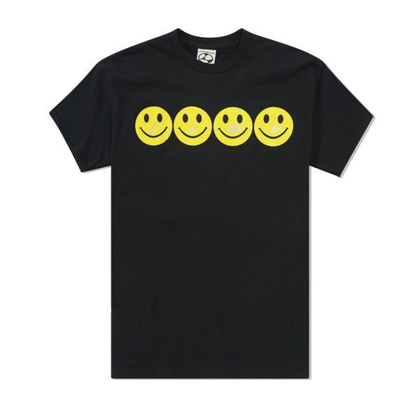 Limosine Glitter Smile Tee, Black