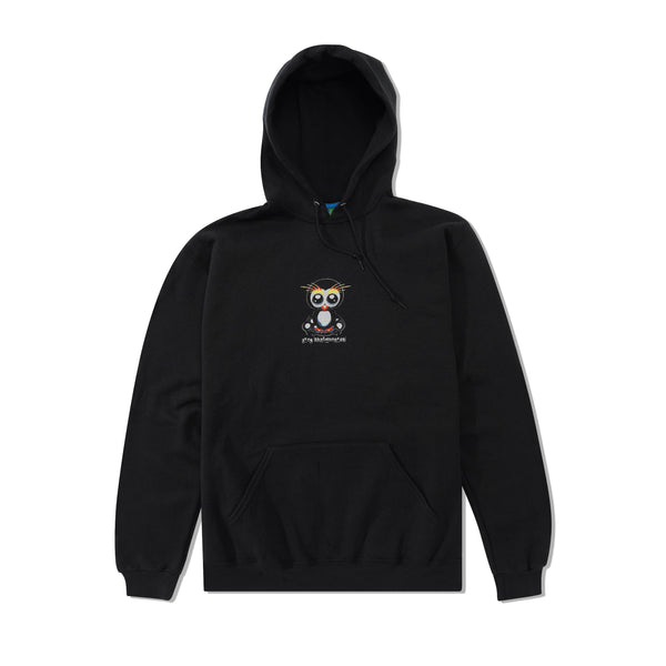 Frog Skateboards Secret Penguin Pullover Hood, Black