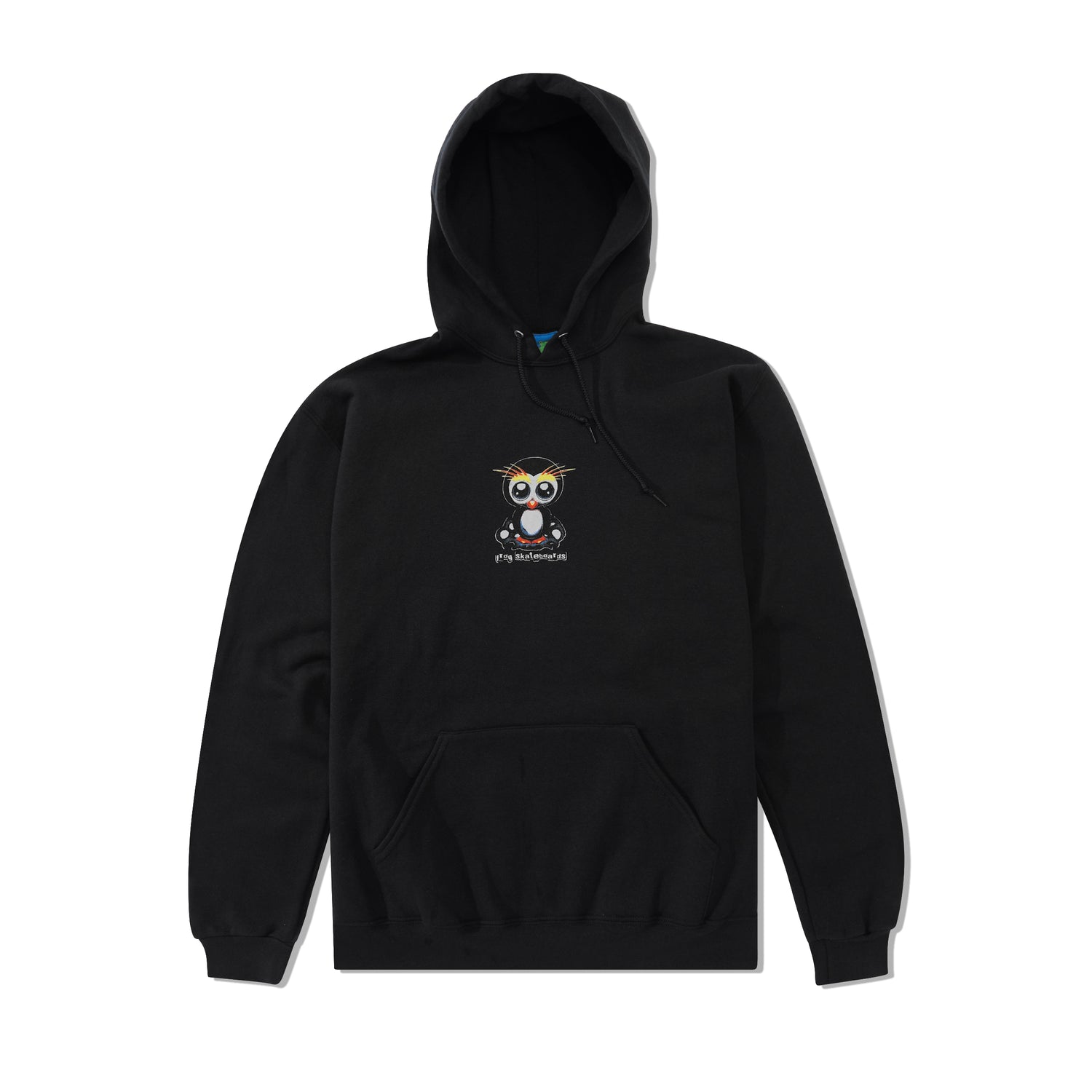 Secret Penguin Pullover Hood, Black