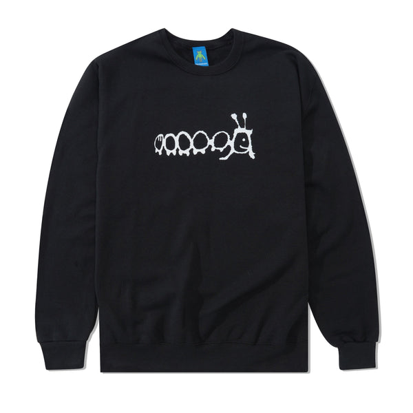 Frog Skateboards Caterpillar Crewneck Sweatshirt, Black