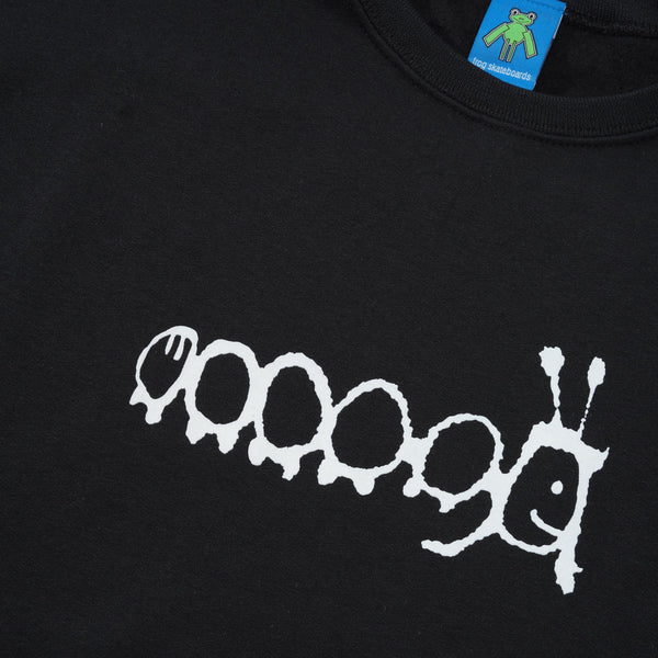 Frog Skateboards Caterpillar Crewneck Sweatshirt, Black