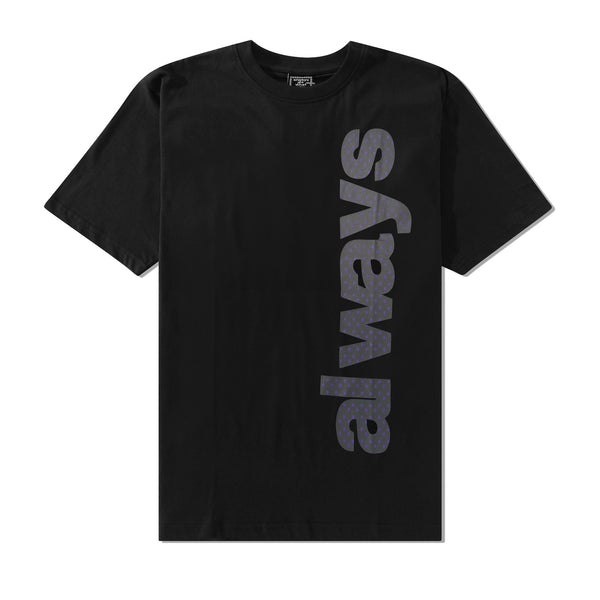 Always Do What You Should Do Always Up Star Tee, Black