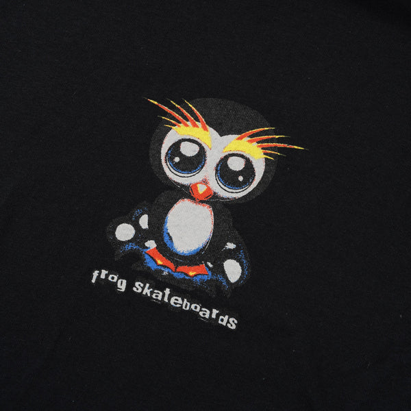Frog Skateboards Secret Penguin Tee, Black