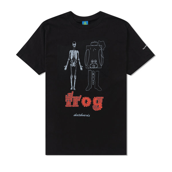 Frog Skateboards Vector World Tee, Black